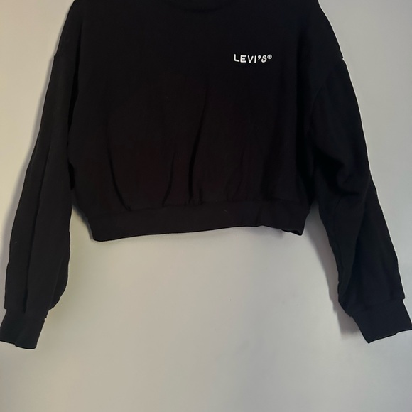 Levi's Tops - Levi's Medium Black Crop Top Fashionable Essential